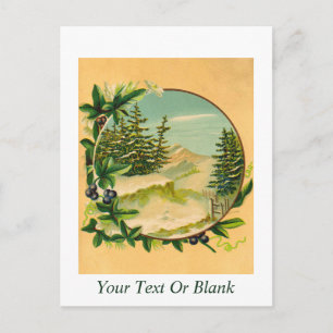 Rustic Mountain Scene Briefkaart