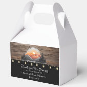 Rustic Mountain Valley Forest Sunset Wedding Favor Bedankdoosjes (Achterkant)