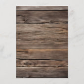 Rustic Mountain Valley Forest zonsondergang bruilo Menu (Achterkant)