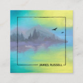 Rustic Mountain | Vierkant Visitekaartje (Voorkant)