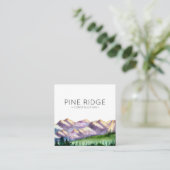 Rustic Mountain | Vierkant Visitekaartje (Staand voorkant)