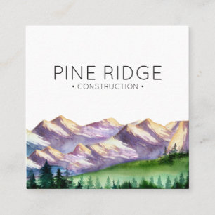 Rustic Mountain   Vierkant Visitekaartje