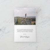 Rustic Mountain Weddenfoto Hartelijk dank Bedankkaart (Binnen)