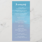 Rustic Mountain Wedding Ceremony Program Programma (Achterkant)