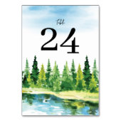 Rustic Mountain Wedding Kaart (Achterkant)