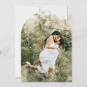 Rustic Mountain Wedding Kaart (Achterkant)