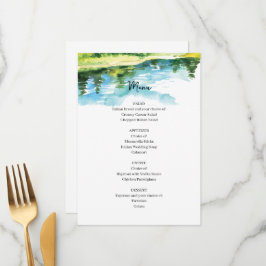 Rustic Mountain Wedding Menu