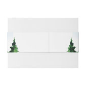 Rustic Mountain Wedding Uitnodigingen Wikkel (Achterkant Voorbeeld)