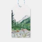 Rustic Mountain Wildflower | Weddenschap Hartelijk Cadeaulabel (Achterkant)