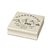 Rustic Mountains Aangepaste naam Retouradres Rubberstempel (Stempel)