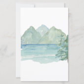 Rustic Mountains Adventure 50th Birthday Budget (Achterkant)