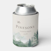 Rustic Mountains Adventure begint met weddenschap Blikjeskoeler (Blikje Voorkant)