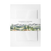 Rustic Mountains avontuur begint herfst bruiloft Uitnodigingen Wikkel (Voorkant Voorbeeld)