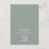 Rustic Mountains Herfst Adventure Wedding Details Informatiekaartje (Achterkant)