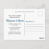 Rustic Mountains Waterverf Adventure Baby shower Briefkaart (Achterkant)