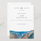 Rustic Mountains Wedding Save The Date (Voorkant / Achterkant)