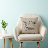 Rustic Mrs. en mevrouw Pillow Kussen (Stoel)