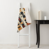 Rustic Mudcloth Geometric Pattern (1) Sherpa Deken (In situ)