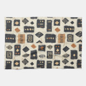 Rustic Mudcloth Geometric Pattern (2) Theedoek (Horizontaal)