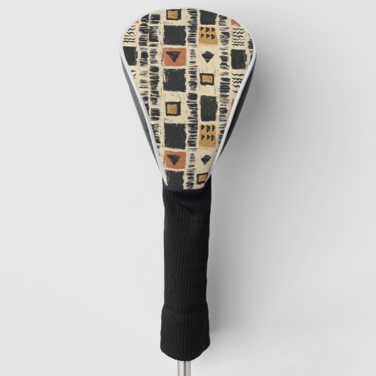Rustic Mudcloth Geometric Pattern (3) Golfheadcover (Voorkant)