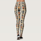 Rustic Mudcloth Geometric Pattern (3) Leggings (Achterkant)