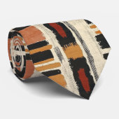 Rustic Mudcloth Geometric Pattern (3) Stropdas (Opgerold)