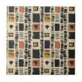 Rustic Mudcloth Geometric Pattern (3) Tegeltje (Voorkant)