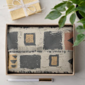 Rustic Mudcloth Geometric Pattern (3) Tissuepapier (Geschenk)