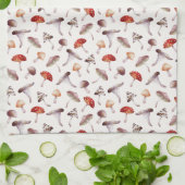 Rustic Mushroom Fungi Pattern Kitchen Towels Theedoek (Gevouwen)