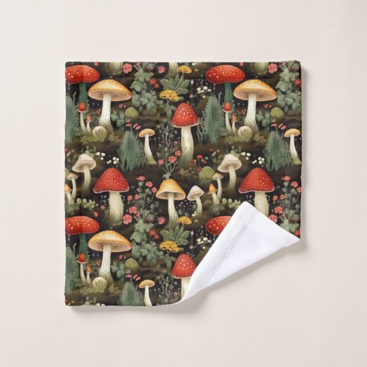 Rustic Mushroom Towel Nature’s Soft Palette (Gant de toilette)