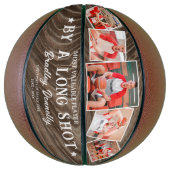 Rustic MVP Photo Collage Keespake Basketbal (Verticaal)