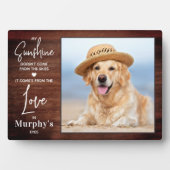 Rustic My Sunshine Personaliseert het Hondenliefhe Fotoplaat (voorkant)