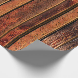Rustic namaak vintage hout inpakpapier