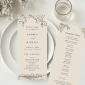 Rustic Napa Valley Winery Vineyard Wedding Programma