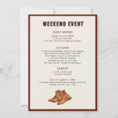 Rustic Nash Bash Bachelorette Weekend  Kaart (Achterkant)