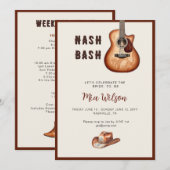 Rustic Nash Bash Bachelorette Weekend  Kaart (Voorkant / Achterkant)