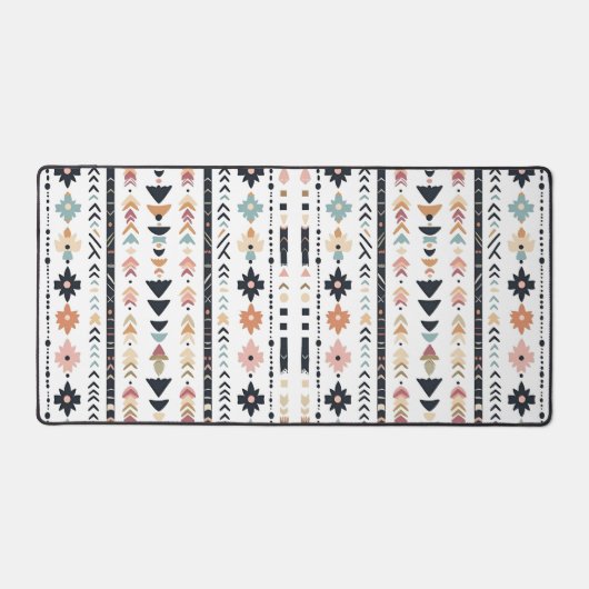 Rustic Native Ethnic Mudcloth Aesthetic Vertical Bureaumat (Voorkant)