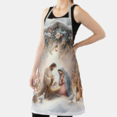 Rustic Nativity Scene with Winter Florals Schort (Insitu)