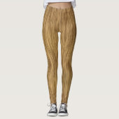 Rustic Natural Finish Woodgrain Leggings (Voorkant)