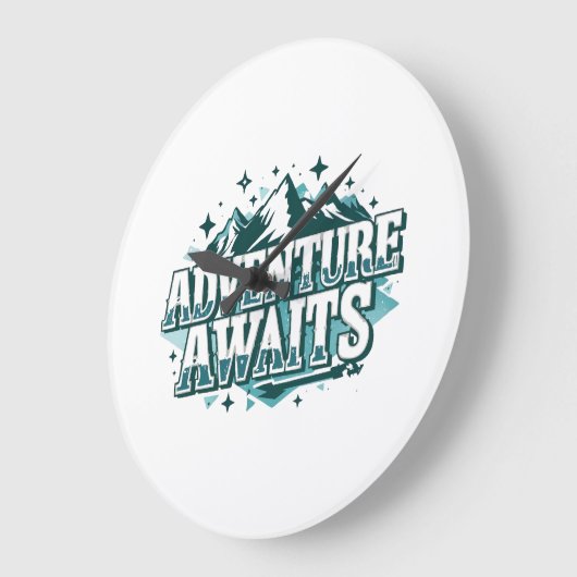 Rustic Nature and Hiking Graphic Grote Klok (Hoek)