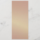 Rustic Navy Blauwe Huwelijk Menu (Achterkant)