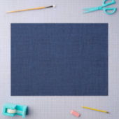 Rustic Navy Blue Burlap Texture Tissuepapier (Craft)