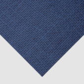 Rustic Navy Blue Burlap Texture Tissuepapier (Detail)