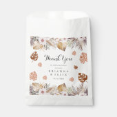 Rustic Neutral Boho Wedding Bedankzakje (Voorkant)