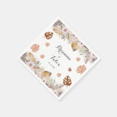 Rustic Neutral Boho Wedding Servet (Hoek)