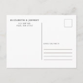 Rustic Neutral Earthy Boho Pampas Grass Wedding Aankondigingskaart (Achterkant)