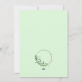 Rustic Neutral Floral Wedding Invitation Kaart (Achterkant)