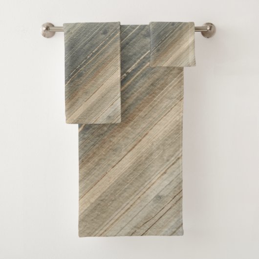 Rustic Neutral Gray Brown Abstract Stripe (En situation)