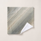 Rustic Neutral Gray Brown Abstract Stripe (Gant de toilette)