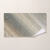 Rustic Neutral Gray Brown Abstract Stripe Bad Handdoek (Handdoek)